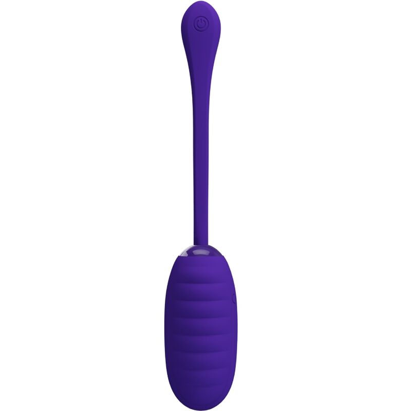 Pretty Love Kirk Ribbed Vibrating Egg Purple