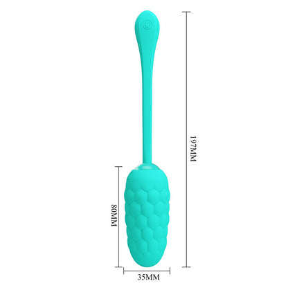 Pretty Love Marina Vibrating Textured Egg Aqua