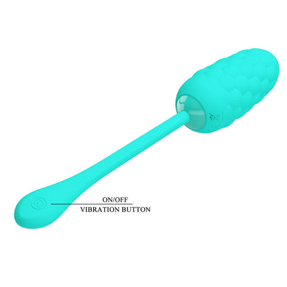 Pretty Love Marina Vibrating Textured Egg Aqua