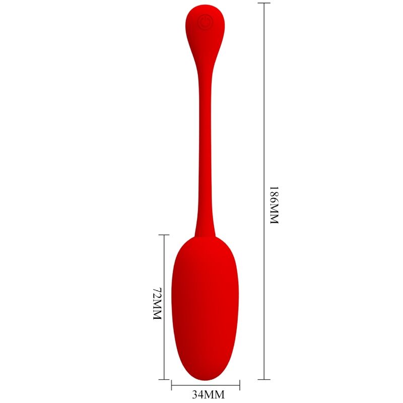 Pretty Love Knucker Vibrating Egg Red