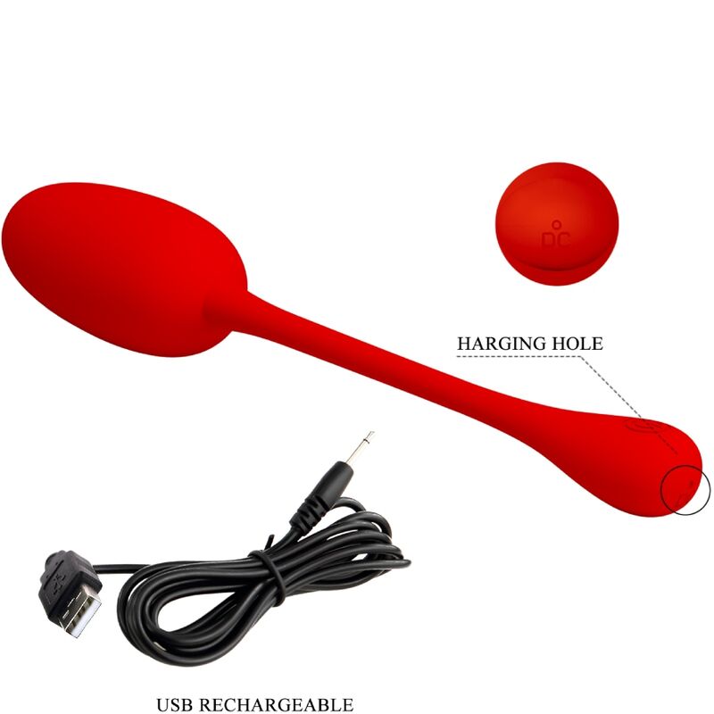 Pretty Love Knucker Vibrating Egg Red