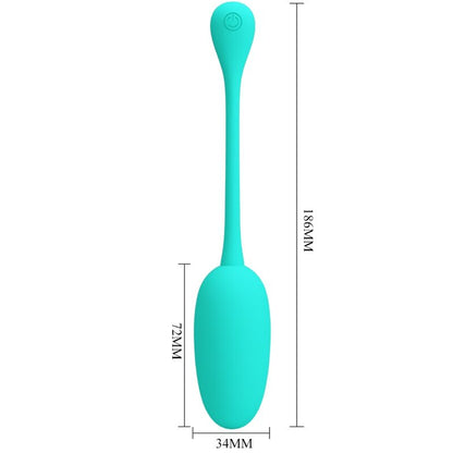 Pretty Love Knucker Vibrating Egg Aqua