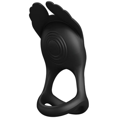 Pretty Love Silas Vibrating Silicone Penis Ring Black