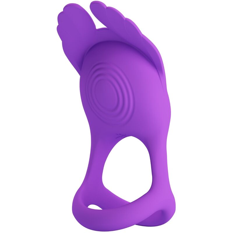 Pretty Love Silas Vibrating Silicone Penis Ring Purple