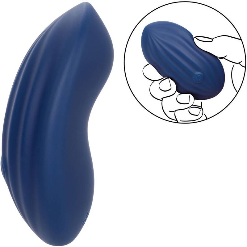 CalExotics Cashmere Velvet Curve Vibrator Blue