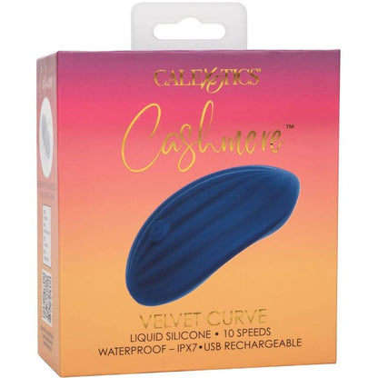 CalExotics Cashmere Velvet Curve Vibrator Blue