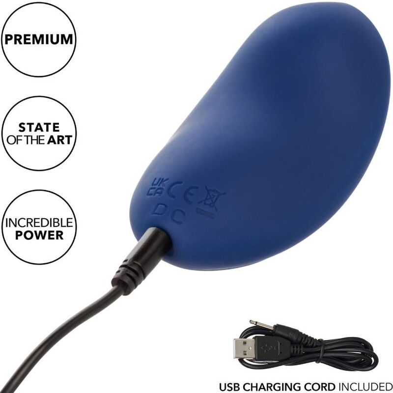 CalExotics Cashmere Velvet Curve Vibrator Blue