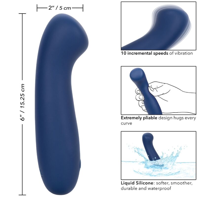 CalExotics Cashmere Satin G Vibrator Blue