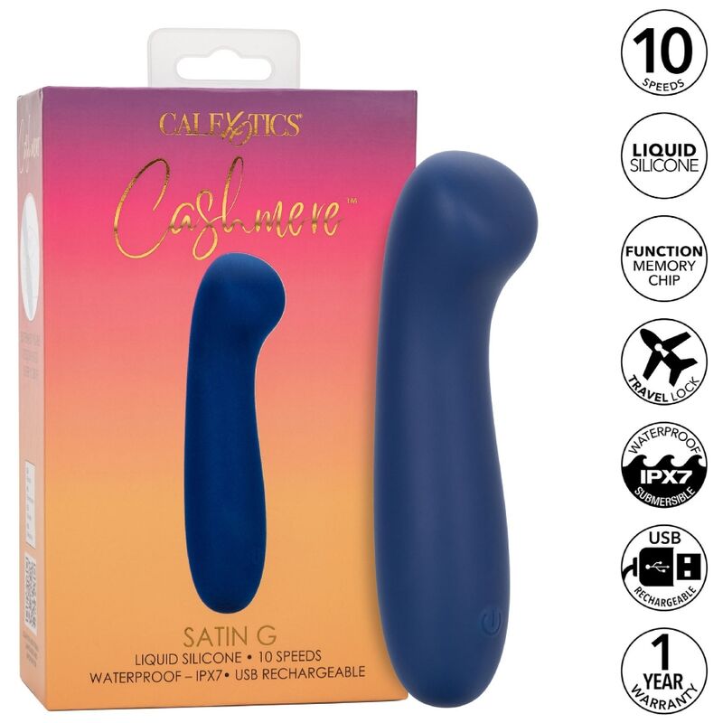 CalExotics Cashmere Satin G Vibrator Blue