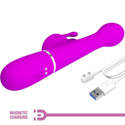 Pretty Love Dejon 3 In 1 Multifunction Rabbit Vibrator Violet