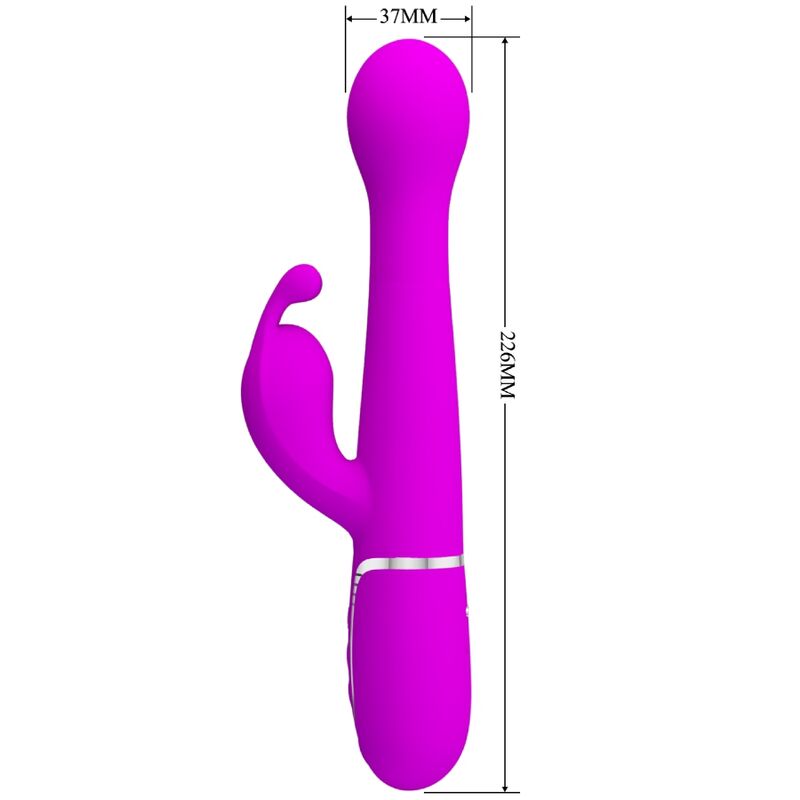 Pretty Love Dejon 3 In 1 Multifunction Rabbit Vibrator Violet