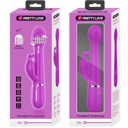 Pretty Love Dejon 3 In 1 Multifunction Rabbit Vibrator Violet