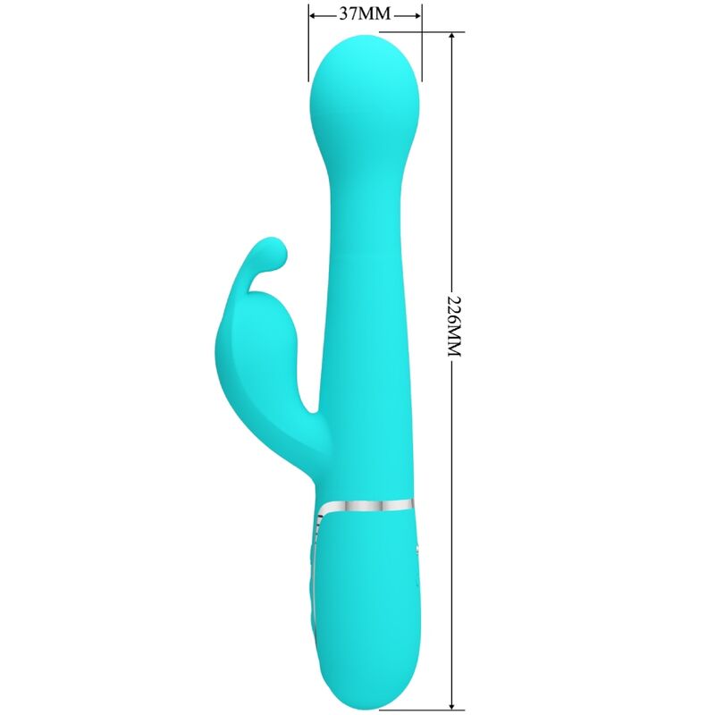 Pretty Love Dejon 3 In 1 Multifunction Rabbit Vibrator Aqua