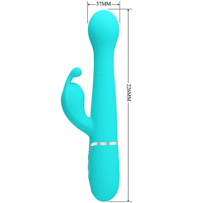 Pretty Love Dejon 3 In 1 Multifunction Rabbit Vibrator Aqua