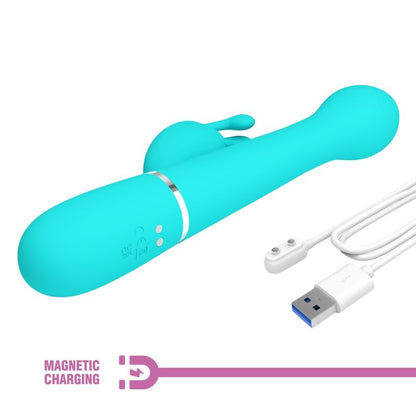 Pretty Love Dejon 3 In 1 Multifunction Rabbit Vibrator Aqua