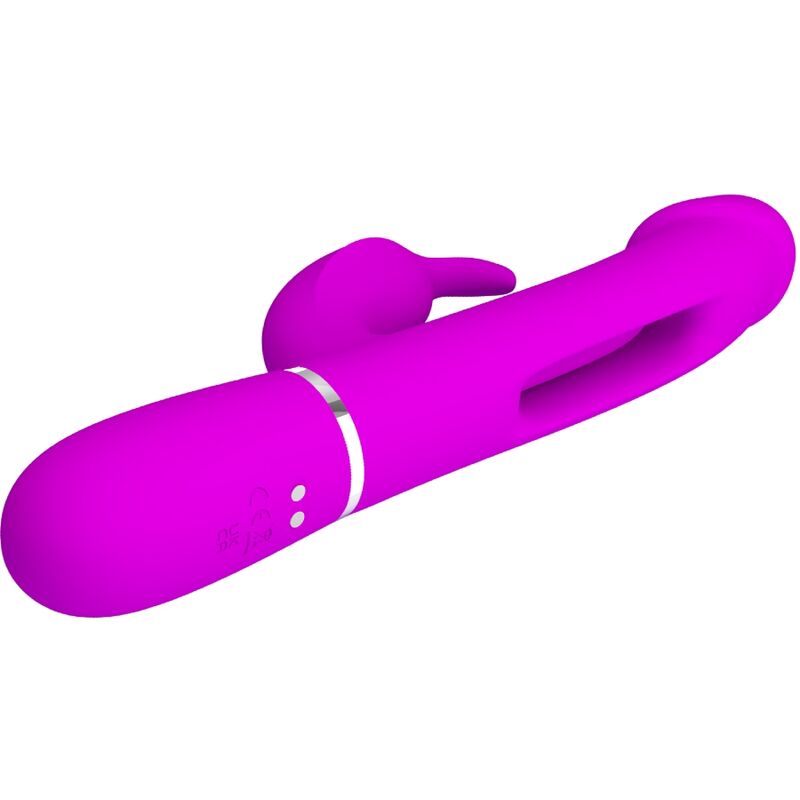 Pretty Love Kampas Rabbit 3 In 1 Multifunction Vibrator With Tongue Violet