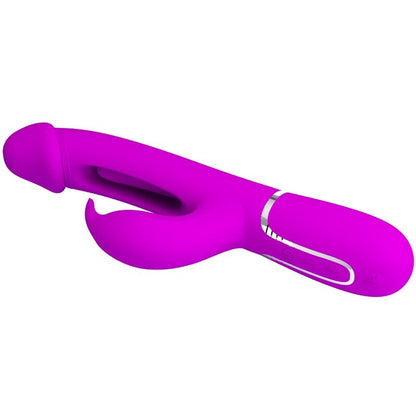 Pretty Love Kampas Rabbit 3 In 1 Multifunction Vibrator With Tongue Violet