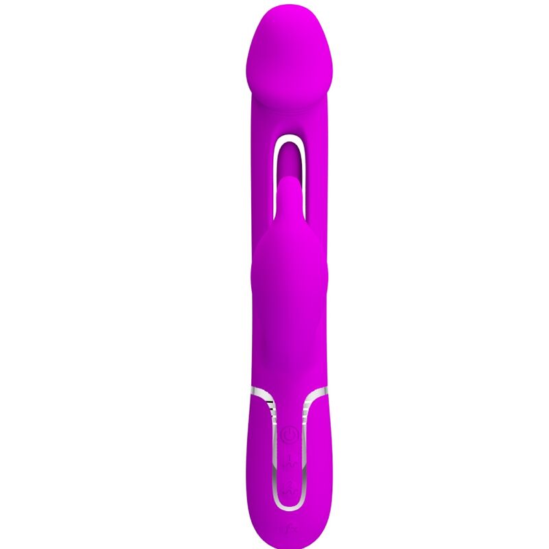 Pretty Love Kampas Rabbit 3 In 1 Multifunction Vibrator With Tongue Violet