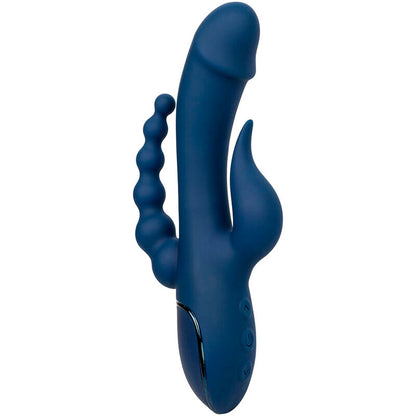 CalExotics Triple Orgasm Rabbit Vibrator Blue