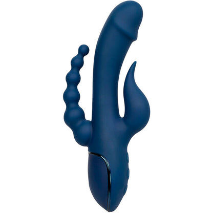 CalExotics Triple Orgasm Rabbit Vibrator Blue