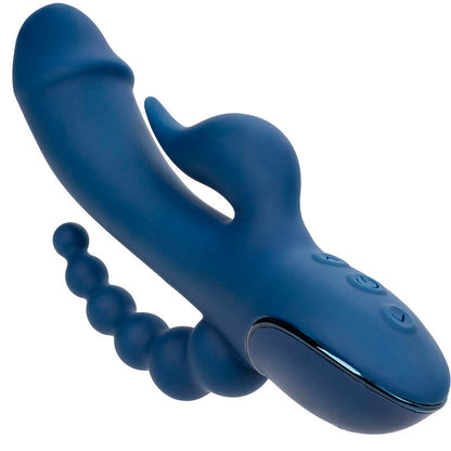 CalExotics Triple Orgasm Rabbit Vibrator Blue