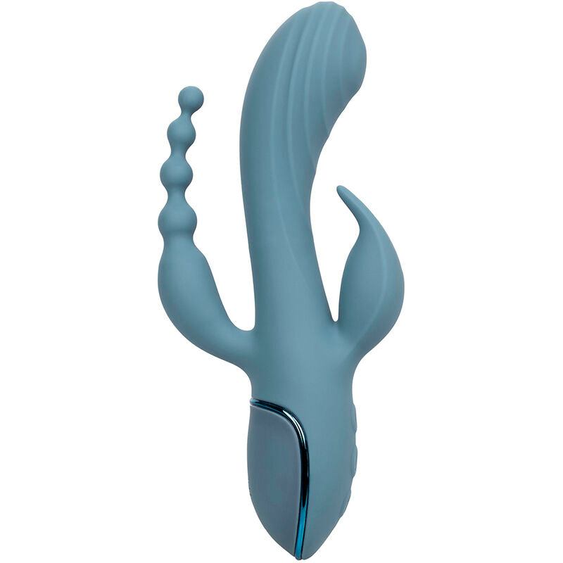 CalExotics Triple Ecstasy Rabbit Vibrator Grey