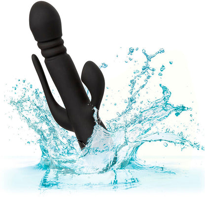 CalExotics Triple Euphoria Rabbit Vibrator Black