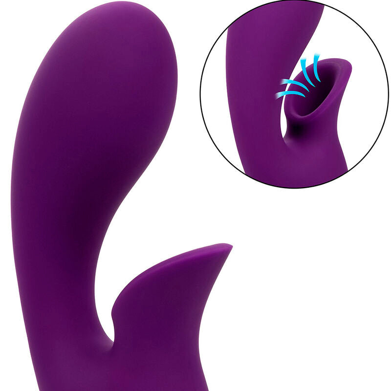 CalExotics Huntington Beach Heartbreaker Suction Rabbit Vibrator Purple