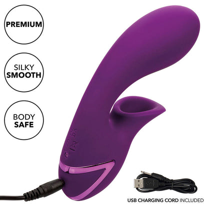 CalExotics Huntington Beach Heartbreaker Suction Rabbit Vibrator Purple