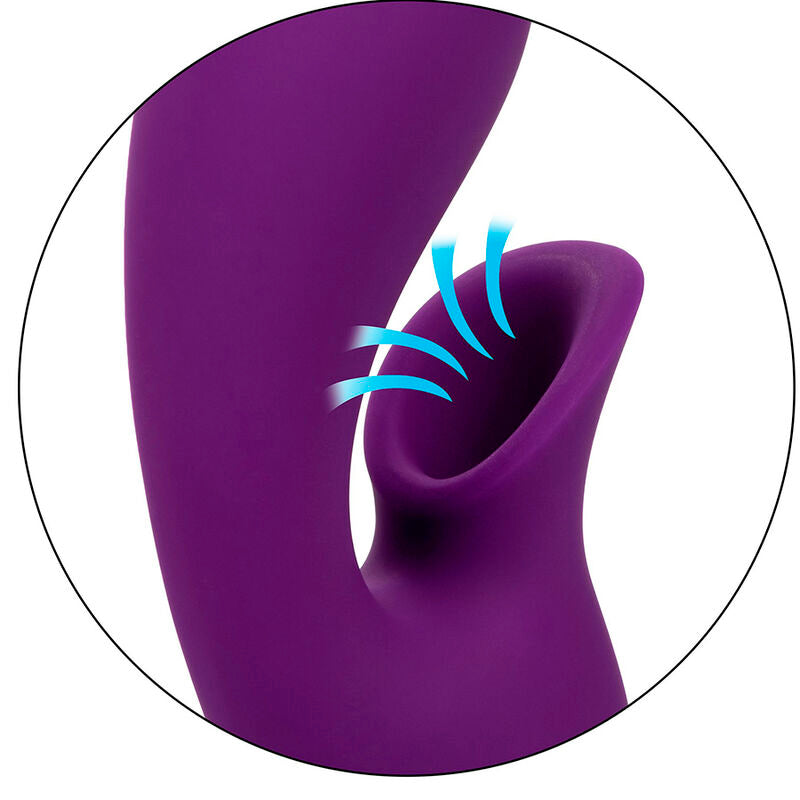 CalExotics Huntington Beach Heartbreaker Suction Rabbit Vibrator Purple