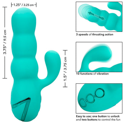 CalExotics Del Mar Diva Thrusting Rabbit Vibrator