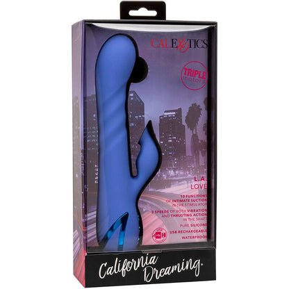 CalExotics L.A. Love Suction Rabbit Vibrator Blue