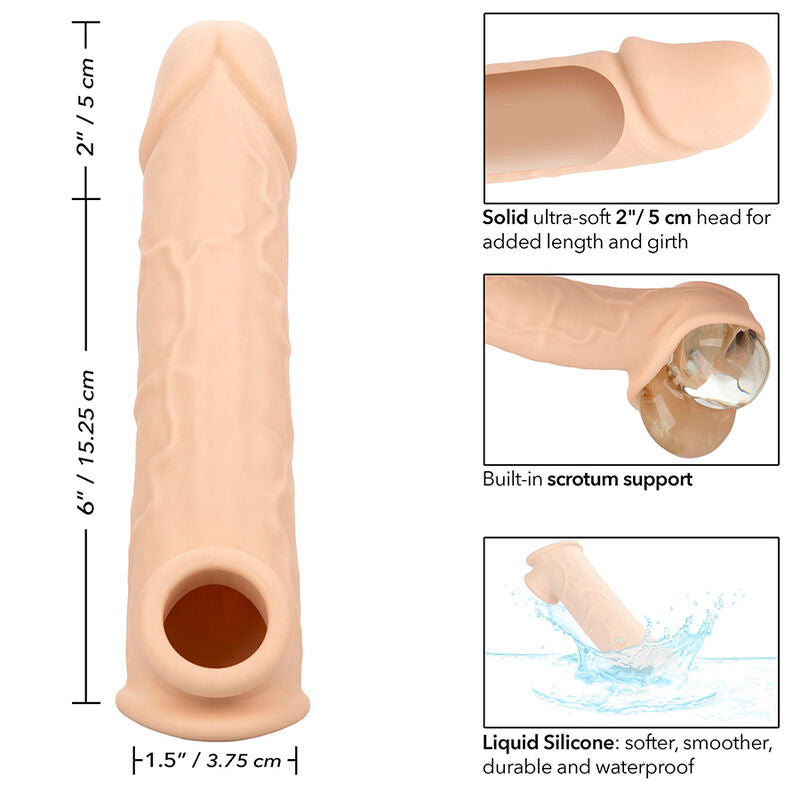 CalExotics Performance Maxx Life-Like Penis Extension 8 Inch Light