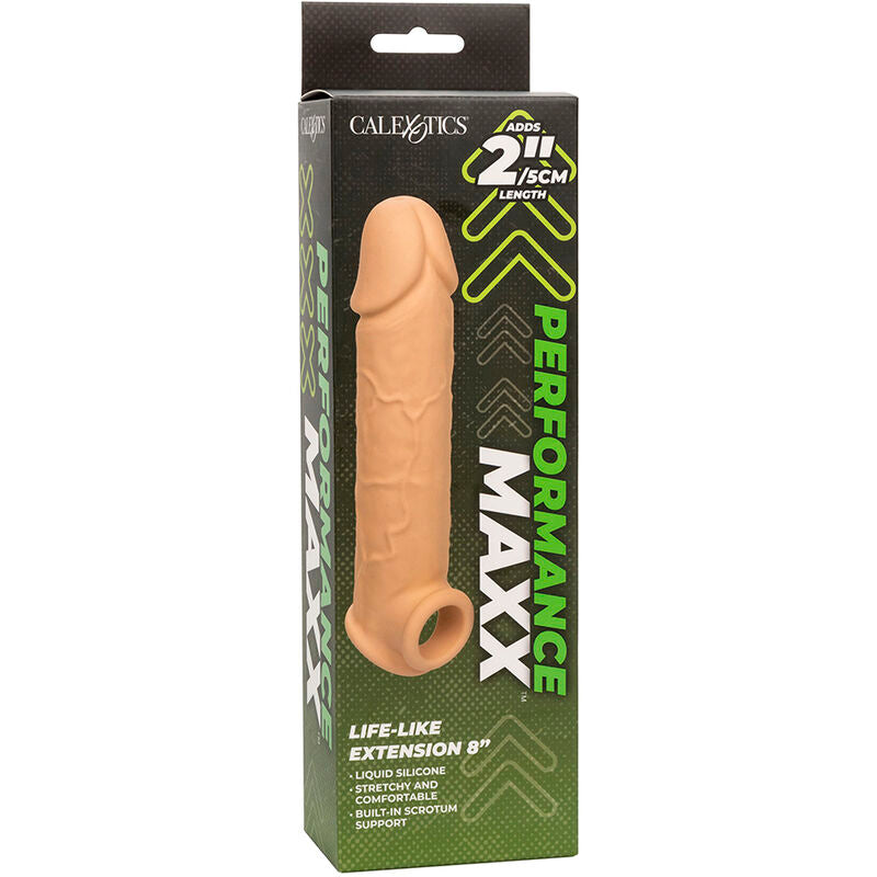 CalExotics Performance Maxx Life-Like Penis Extension 8 Inch Light