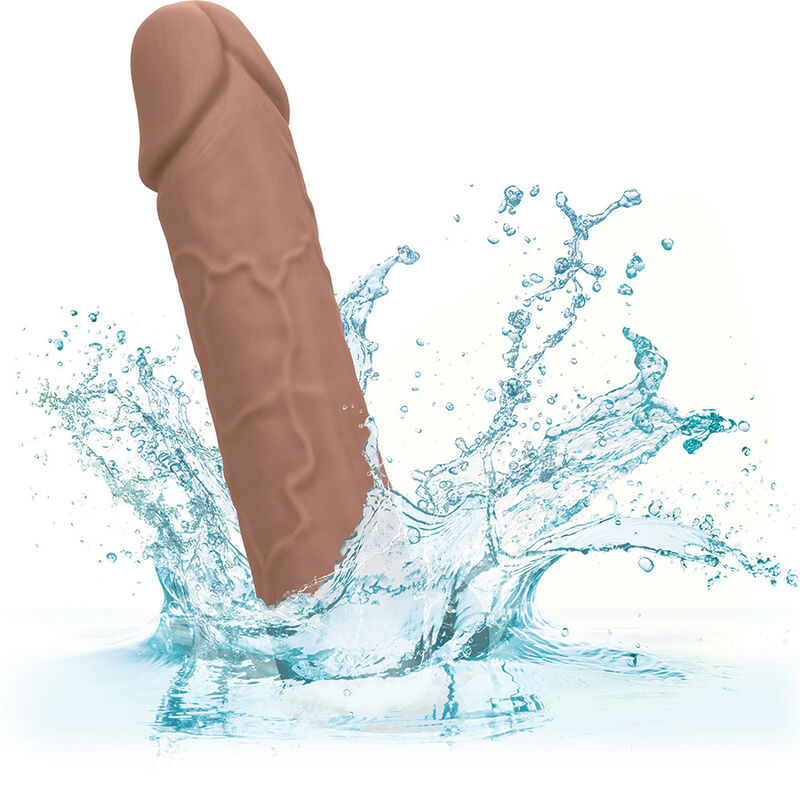 CalExotics Performance Maxx Life-Like Penis Extension 8 Inch Brown