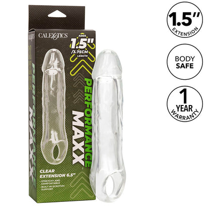 CalExotics Performance Maxx Clear Penis Extension 6.5 Inch