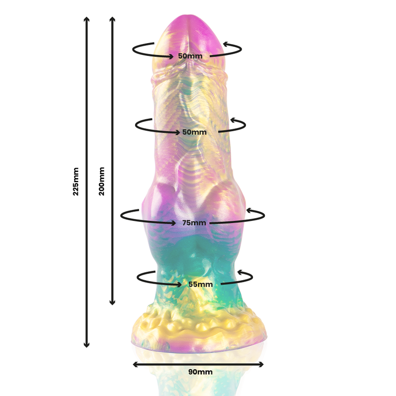 Epic Iris Rainbow Fantasy Dildo