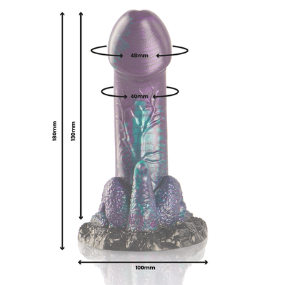 Epic Basilisk Scaly Pleasure Fantasy Dildo Small