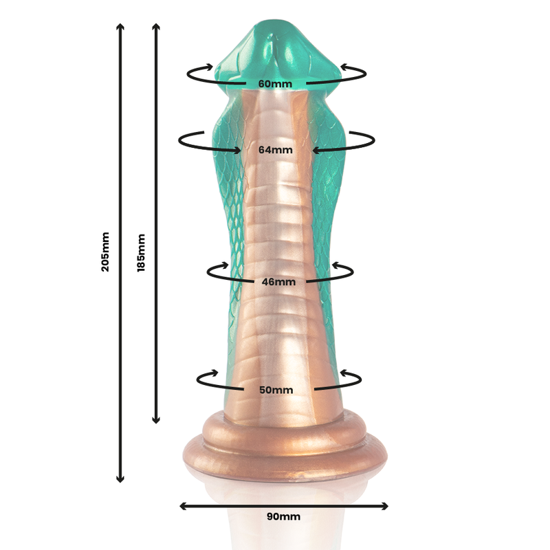 Epic Python Cobra Green Fantasy Dildo