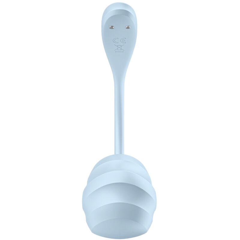 Satisfyer Smooth Petal Wearable Vibrator With App Blue