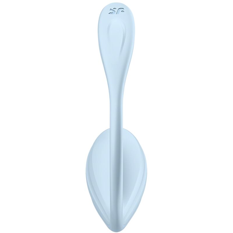 Satisfyer Smooth Petal Wearable Vibrator With App Blue