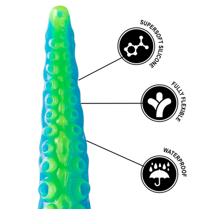 Epic Scylla Fluorescent Tentacle Fantasy Dildo Large