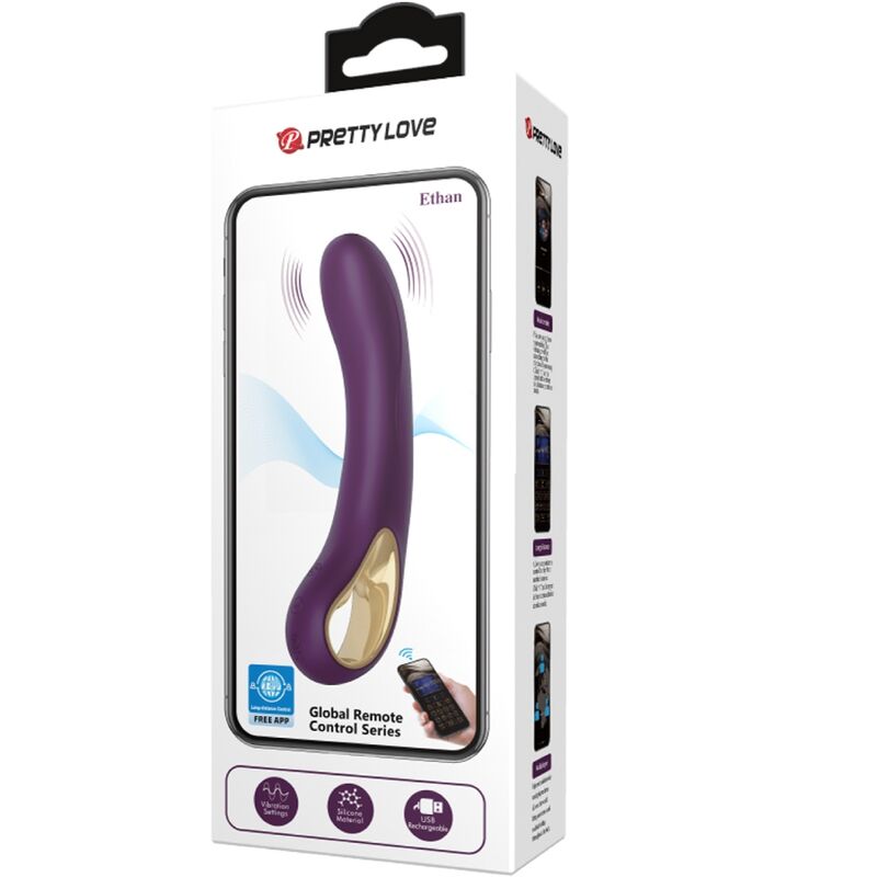 Pretty Love Ethan Vibrator With App Control Purple