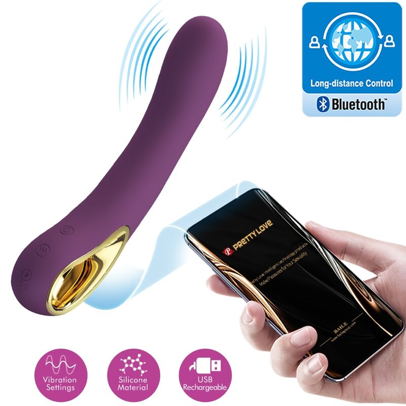 Pretty Love Ethan Vibrator With App Control Purple