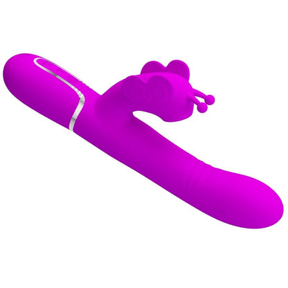 Pretty Love Butterfly Multifunction Rabbit Vibrator Fuchsia