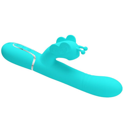 Pretty Love Butterfly Multifunction Rabbit Vibrator Aqua