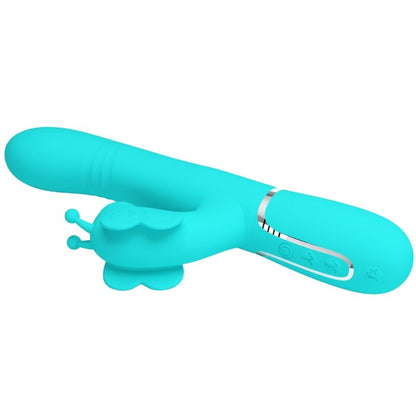 Pretty Love Butterfly Multifunction Rabbit Vibrator Aqua