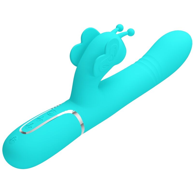 Pretty Love Butterfly Multifunction Rabbit Vibrator Aqua