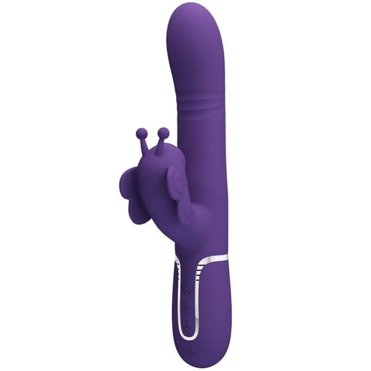 Pretty Love Butterfly Multifunction Rabbit Vibrator Purple