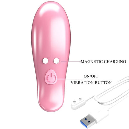 Pretty Love Leaf Vibrating Nipple Clamps Pink